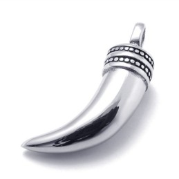 Pendentif En Titane Avec Corne De Bœuf