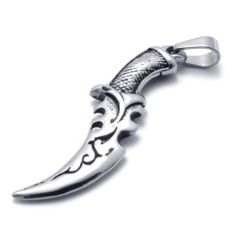 Pendentif Couteau En Titane