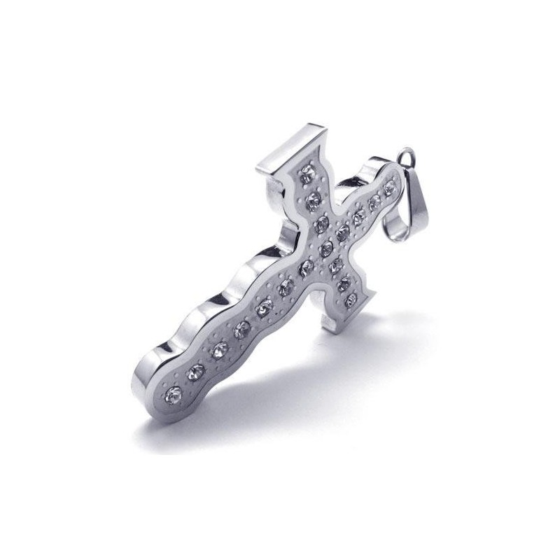 Collier Avec Pendentif Croix En Argent Et Titane Pur Pour Homme (Neuf) Collier Avec Pendentif Croix En Argent Et Titane Pur Pour Homme (Neuf)