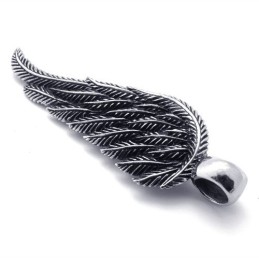 Pendentif Plume En Titane