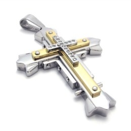 Pendentif Croix En Titane