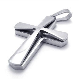 Pendentif Croix En Titane Superposé