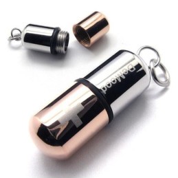 Collier Pendentif Croix En Titane Pur Pour Homme Avec Pilule De Café