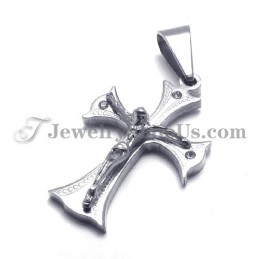 Pendentif Croix Jésus En Titane Pour Femme