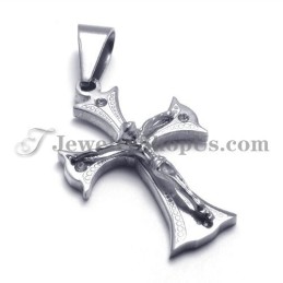Pendentif Croix Jésus En Titane Pour Femme