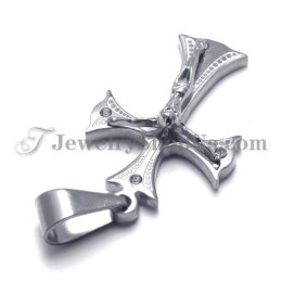 Pendentif Croix Jésus En Titane Pour Femme