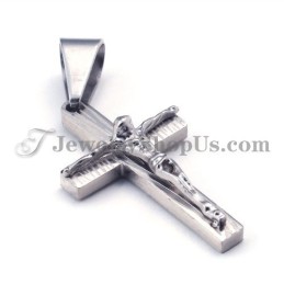 Pendentif Croix De Jésus En Titane Pour Femme