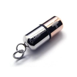 Collier Pendentif Croix En Titane Pur Pour Homme Avec Pilule De Café