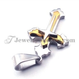 Pendentif Croix Élégant En Titane Pour Femme