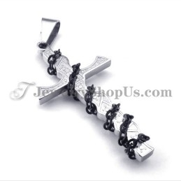 Pendentif Élégant En Titane En Forme De Croix