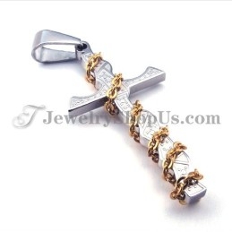 Pendentif Croix Élégant En Titane