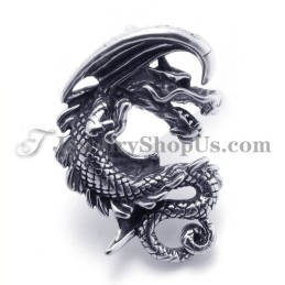 Pendentif Dragon En Titane Tendance