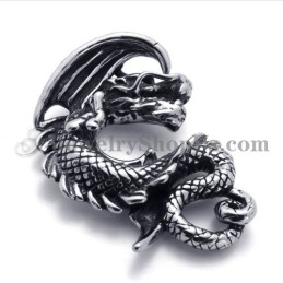 Pendentif Dragon En Titane Tendance