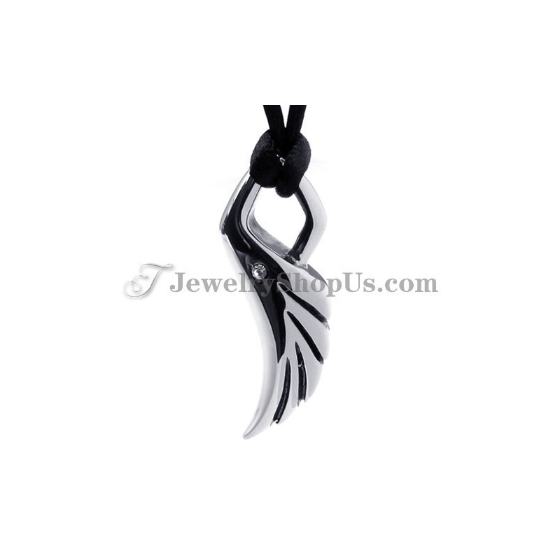Pendentif Élégant En Titane En Forme D'Aile Pendentif Élégant En Titane En Forme D'Aile
