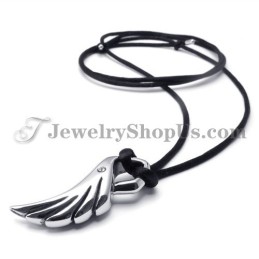 Pendentif Élégant En Titane En Forme D'Aile