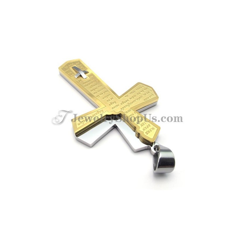 Pendentif Croix En Or Et Titane Tendance Pendentif Croix En Or Et Titane Tendance