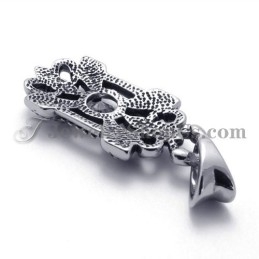 Pendentif Élégant En Titane Avec Zircon