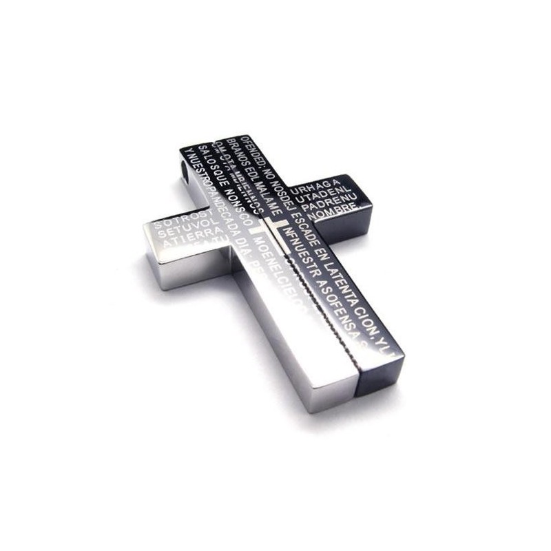 Collier Avec Pendentif Croix En Titane Pur Noir Pour Homme (Neuf) Collier Avec Pendentif Croix En Titane Pur Noir Pour Homme (Neuf)
