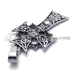 Magnifique Pendentif Croix En Titane