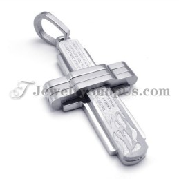 Magnifique Pendentif Croix En Titane