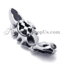 Pendentif Tendance En Titane Et Zircon Noir
