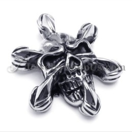 Pendentif Crâne Classique En Titane