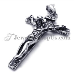 Pendentif Croix Jésus En Titane