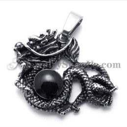 Pendentif Dragon Tendance En Titane Avec Zircon
