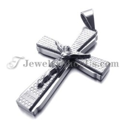 Élégant Pendentif Croix De Jusus En Titane