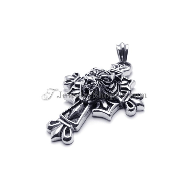 Pendentif Classique En Titane Avec Croix Noire Pendentif Classique En Titane Avec Croix Noire