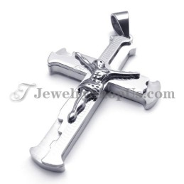 Pendentif Classique En Titane En Forme De Croix De Jésus