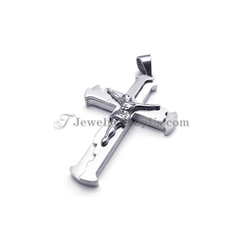 Pendentif Classique En Titane En Forme De Croix De Jésus Pendentif Classique En Titane En Forme De Croix De Jésus