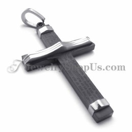 Pendentif Croix Noire En Titane Tendance