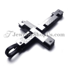 Pendentif Croix Tendance En Titane Noir