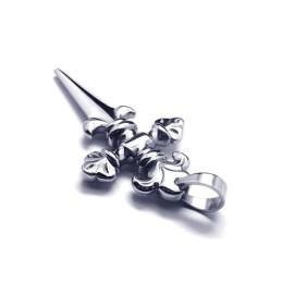 Collier Avec Pendentif Croix Et Épée En Titane Pur Pour Homme Et Garçon