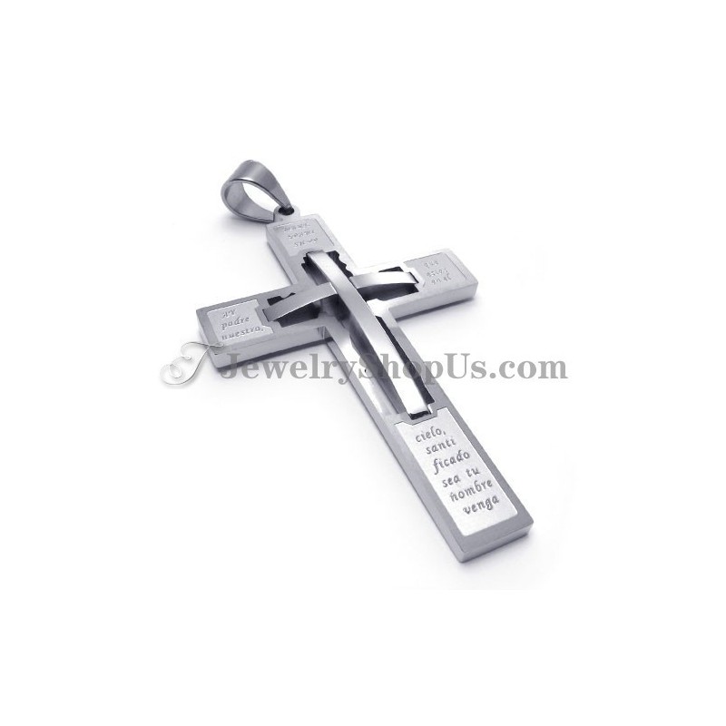 Pendentif Élégant En Titane En Forme De Croix