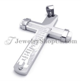 Élégant Pendentif Croix En Titane Avec Strass
