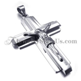 Pendentif Croix De Jésus En Titane Tendance