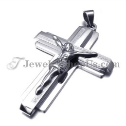 Pendentif Croix De Jésus En Titane Tendance