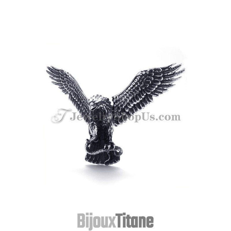 Pendentif En Titane Aigle Et Serpent Pendentif En Titane Aigle Et Serpent