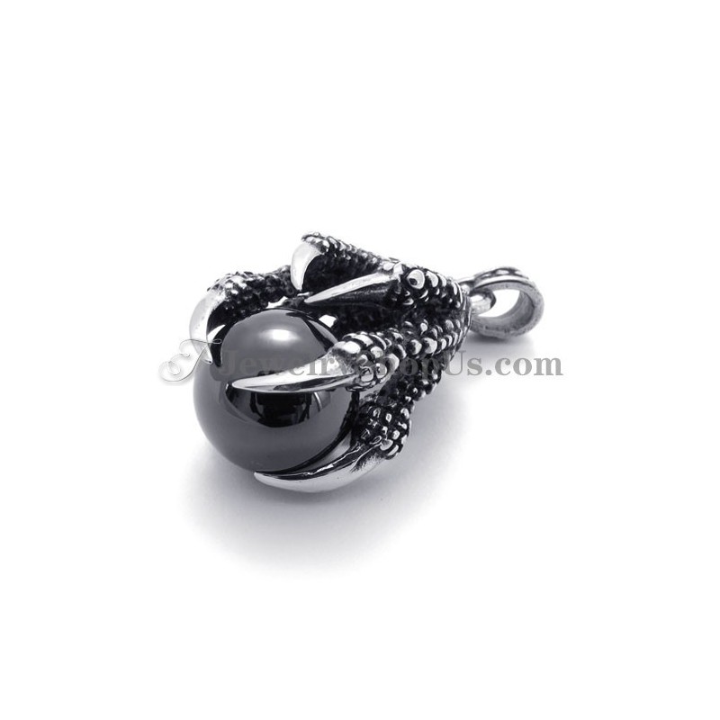 Pendentif Griffe D'Aigle En Titane Avec Zircon Pendentif Griffe D'Aigle En Titane Avec Zircon