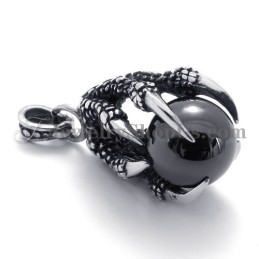 Pendentif Griffe D'Aigle En Titane Avec Zircon