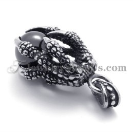Pendentif Griffe D'Aigle En Titane Avec Zircon