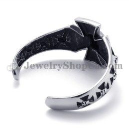 Bracelet En Titane Avec Croix Tendance
