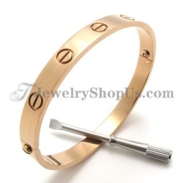 Superbe Bracelet En Titane Pour Homme En Or Rose
