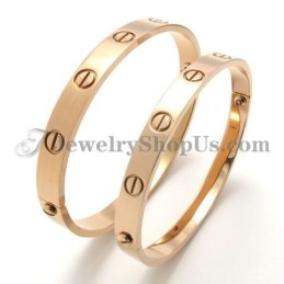 Superbe Bracelet En Titane Pour Homme En Or Rose