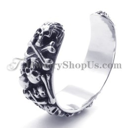 Bracelet Crânes En Titane