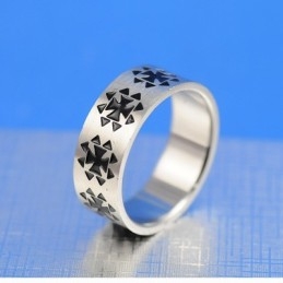 Bague Exquise En Titane Pour Homme