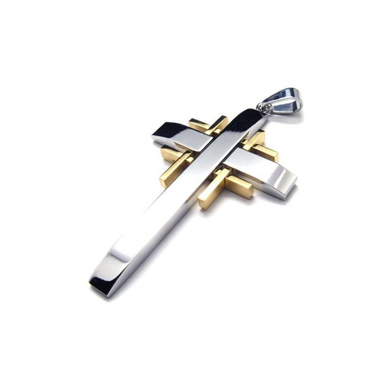 Collier Avec Pendentif Croix En Titane Pur Pour Homme (Neuf) Collier Avec Pendentif Croix En Titane Pur Pour Homme (Neuf)