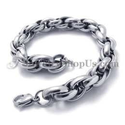 Bracelet Tendance En Argent Et Titane